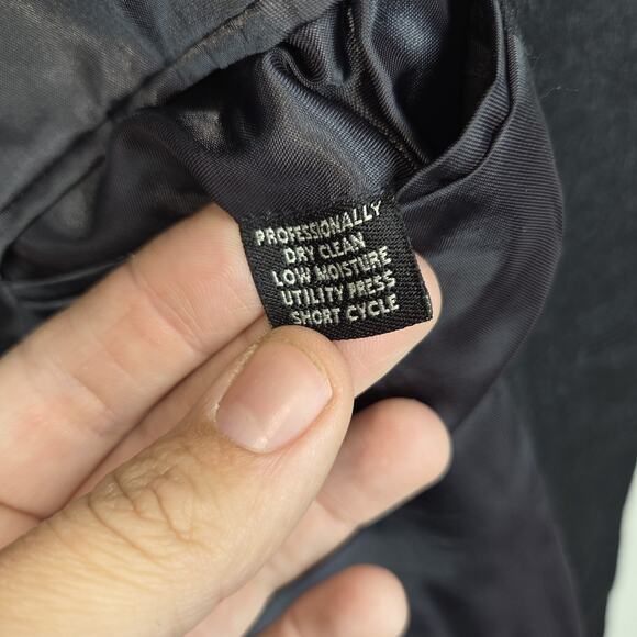 Jos A Bank Blazer Mens Sz 44L Black2 Button Jacket Sport Coat Oxford Wool NWT - Picture 9 of 16